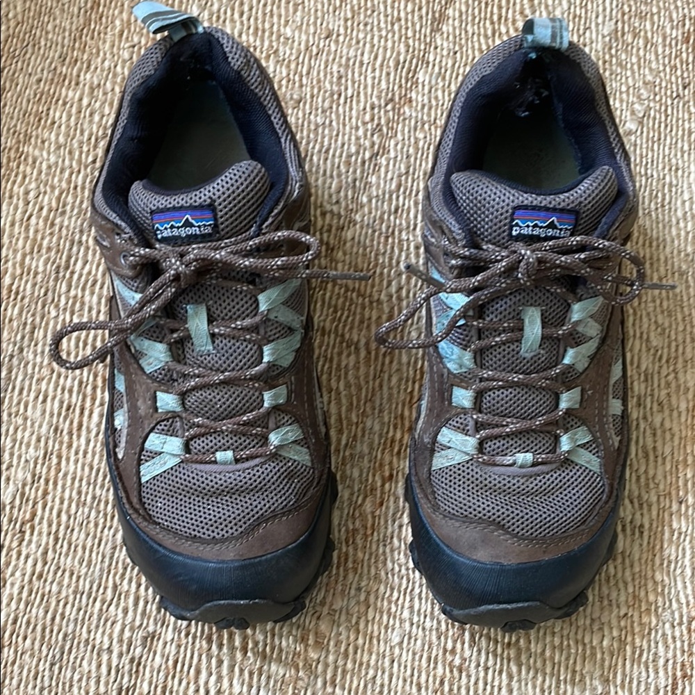 Patagonia Brown and Gray Trail Shoes